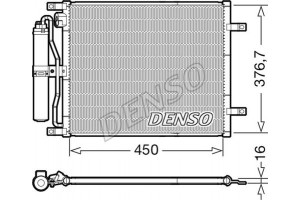 Denso Συμπυκνωτής, σύστ. Κλιματισμού - DCN46029