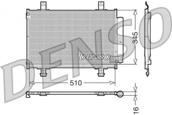 Denso Συμπυκνωτής, σύστ. Κλιματισμού - DCN47010