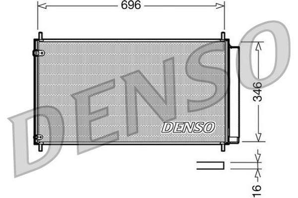 Denso Συμπυκνωτής, σύστ. Κλιματισμού - DCN50022