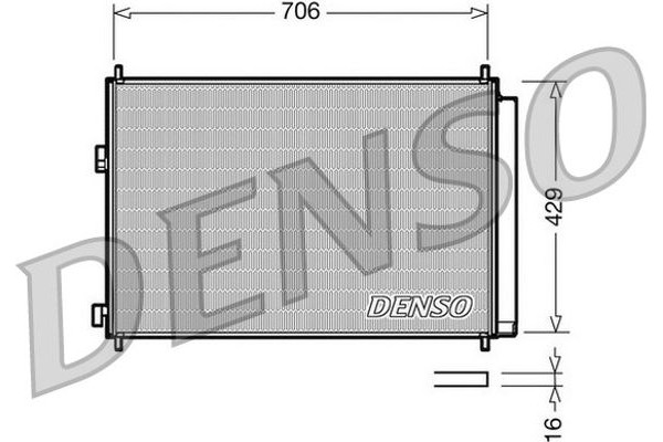 Denso Συμπυκνωτής, σύστ. Κλιματισμού - DCN50030