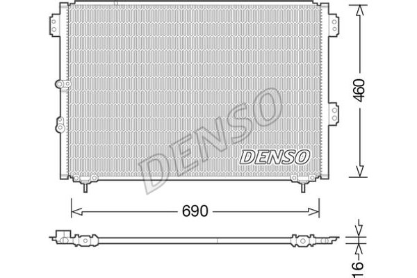 Denso Συμπυκνωτής, σύστ. Κλιματισμού - DCN50033