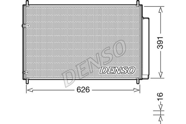 Denso Συμπυκνωτής, σύστ. Κλιματισμού - DCN50041