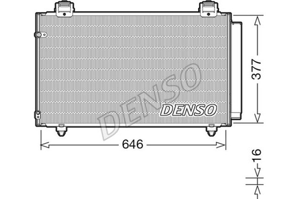 Denso Συμπυκνωτής, σύστ. Κλιματισμού - DCN50043