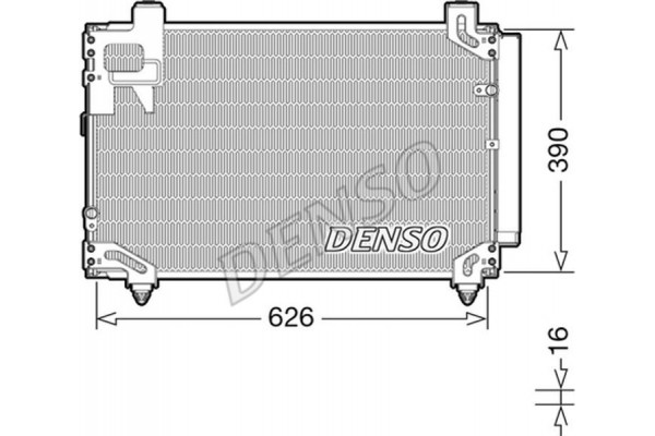 Denso Συμπυκνωτής, σύστ. Κλιματισμού - DCN50044