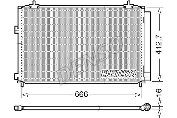 Denso Συμπυκνωτής, σύστ. Κλιματισμού - DCN50059