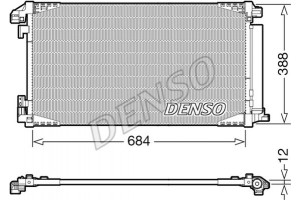 Denso Συμπυκνωτής, σύστ. Κλιματισμού - DCN50119