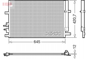 Denso Συμπυκνωτής, σύστ. Κλιματισμού - DCN01024