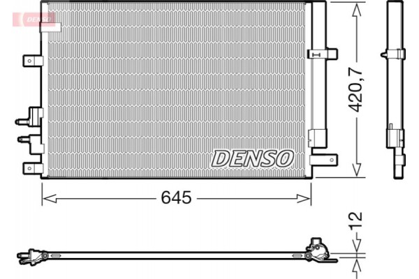 Denso Συμπυκνωτής, σύστ. Κλιματισμού - DCN01024