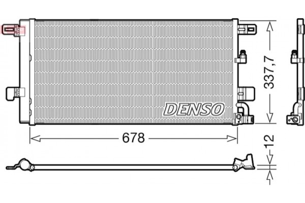 Denso Συμπυκνωτής, σύστ. Κλιματισμού - DCN02001