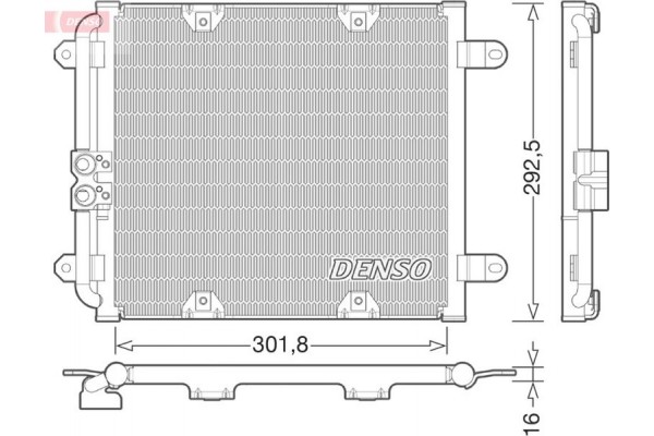 Denso Συμπυκνωτής, σύστ. Κλιματισμού - DCN02028
