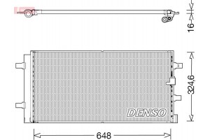Denso Συμπυκνωτής, σύστ. Κλιματισμού - DCN02044