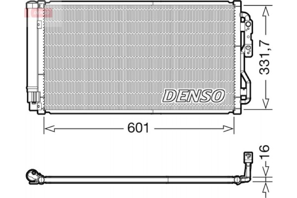 Denso Συμπυκνωτής, σύστ. Κλιματισμού - DCN05033