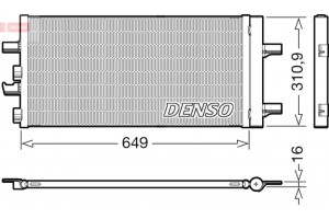 Denso Συμπυκνωτής, σύστ. Κλιματισμού - DCN05104
