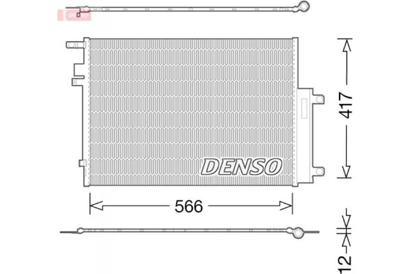 Denso Συμπυκνωτής, σύστ. Κλιματισμού - DCN06017