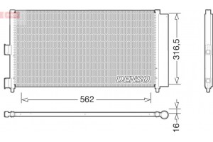 Denso Συμπυκνωτής, σύστ. Κλιματισμού - DCN09072