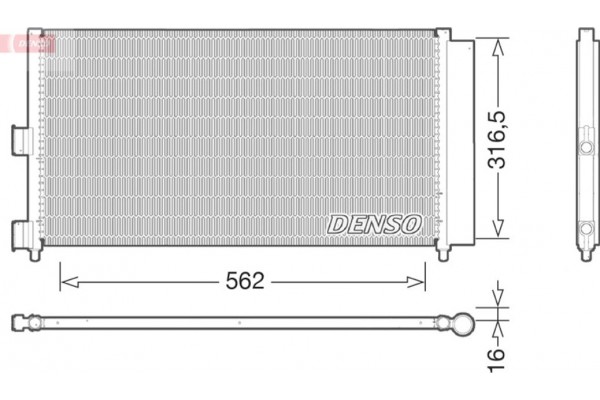 Denso Συμπυκνωτής, σύστ. Κλιματισμού - DCN09072