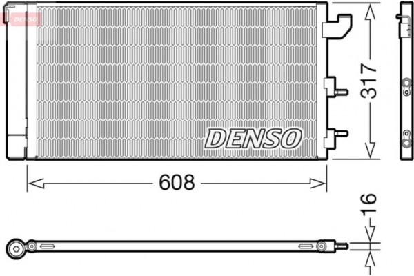 Denso Συμπυκνωτής, σύστ. Κλιματισμού - DCN09144