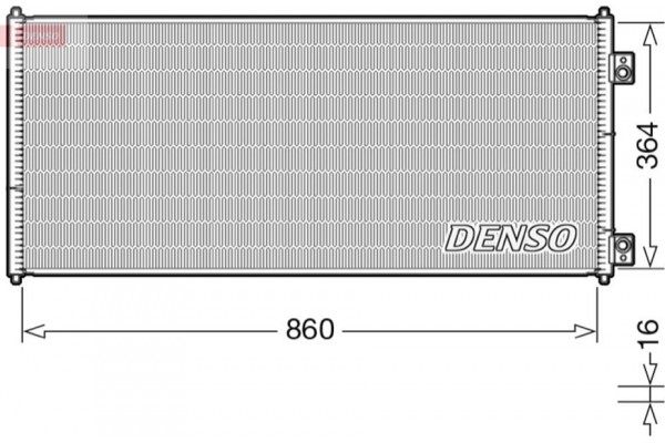 Denso Συμπυκνωτής, σύστ. Κλιματισμού - DCN10032