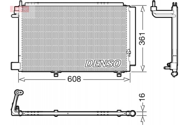 Denso Συμπυκνωτής, σύστ. Κλιματισμού - DCN10041