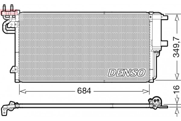 Denso Συμπυκνωτής, σύστ. Κλιματισμού - DCN10045