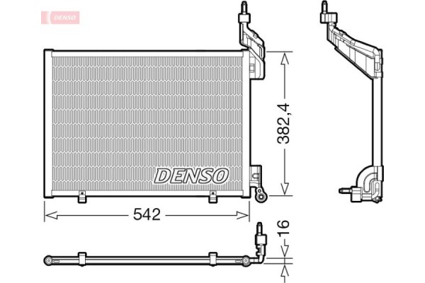 Denso Συμπυκνωτής, σύστ. Κλιματισμού - DCN10048