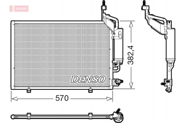 Denso Συμπυκνωτής, σύστ. Κλιματισμού - DCN10050
