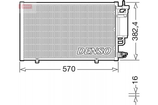 Denso Συμπυκνωτής, σύστ. Κλιματισμού - DCN10051