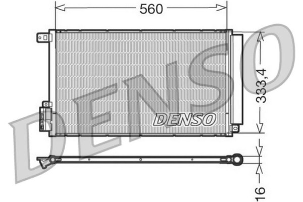 Denso Συμπυκνωτής, σύστ. Κλιματισμού - DCN13109