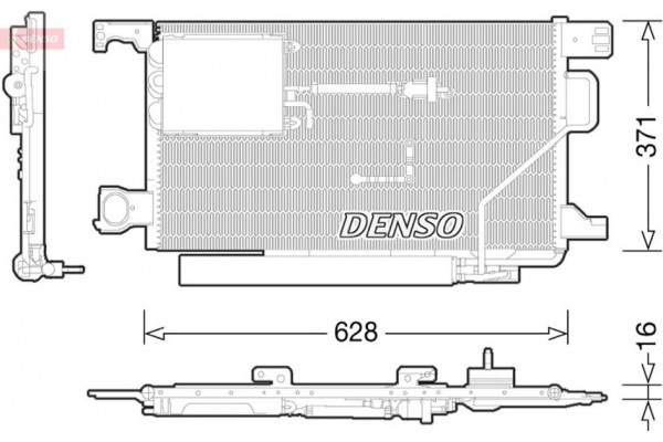 Denso Συμπυκνωτής, σύστ. Κλιματισμού - DCN17024