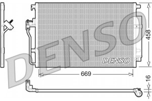 Denso Συμπυκνωτής, σύστ. Κλιματισμού - DCN17056