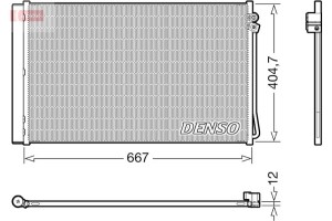 Denso Συμπυκνωτής, σύστ. Κλιματισμού - DCN17062