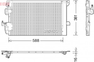 Denso Συμπυκνωτής, σύστ. Κλιματισμού - DCN20007