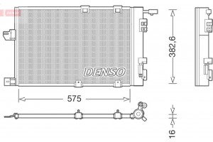 Denso Συμπυκνωτής, σύστ. Κλιματισμού - DCN20038