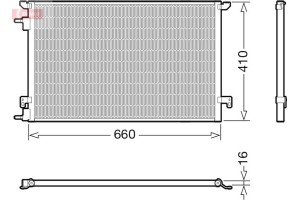 Denso Συμπυκνωτής, σύστ. Κλιματισμού - DCN20045