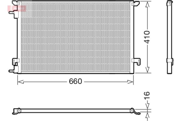 Denso Συμπυκνωτής, σύστ. Κλιματισμού - DCN20045