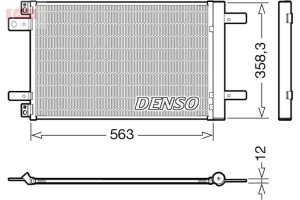 Denso Συμπυκνωτής, σύστ. Κλιματισμού - DCN21032