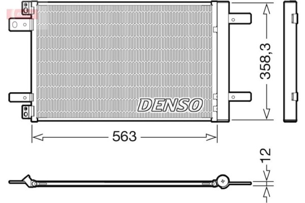 Denso Συμπυκνωτής, σύστ. Κλιματισμού - DCN21032