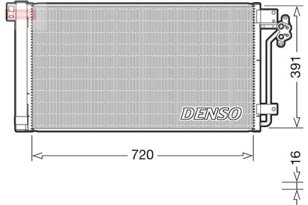 Denso Συμπυκνωτής, σύστ. Κλιματισμού - DCN32020
