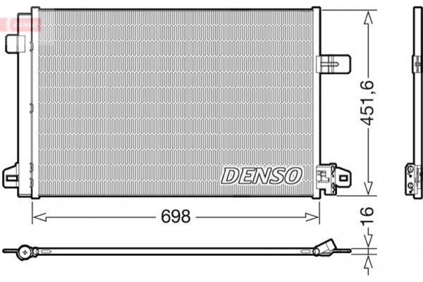 Denso Συμπυκνωτής, σύστ. Κλιματισμού - DCN32028