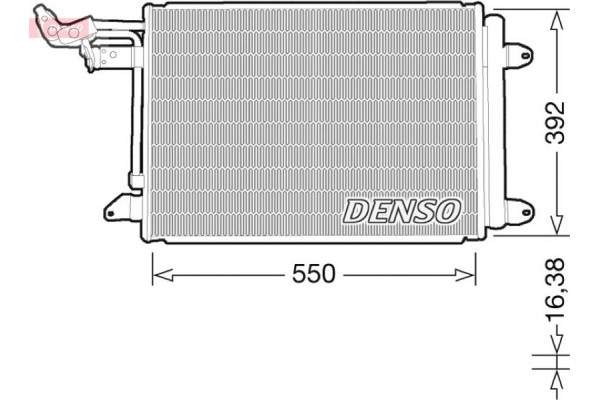 Denso Συμπυκνωτής, σύστ. Κλιματισμού - DCN32032