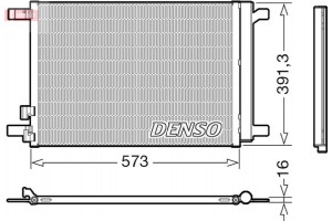 Denso Συμπυκνωτής, σύστ. Κλιματισμού - DCN32066