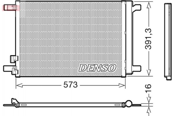 Denso Συμπυκνωτής, σύστ. Κλιματισμού - DCN32066