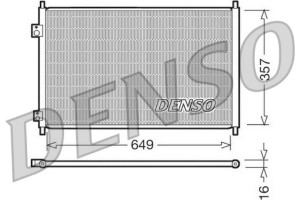 Denso Συμπυκνωτής, σύστ. Κλιματισμού - DCN40008