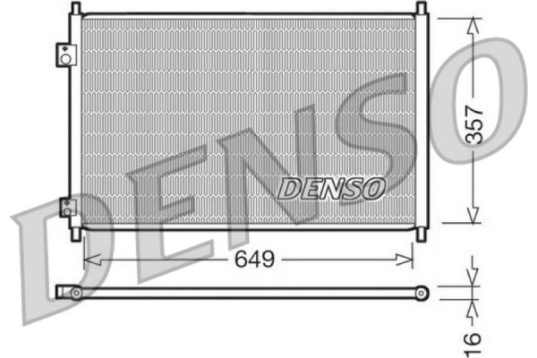 Denso Συμπυκνωτής, σύστ. Κλιματισμού - DCN40008