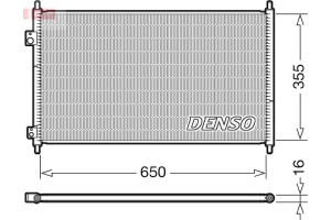 Denso Συμπυκνωτής, σύστ. Κλιματισμού - DCN40018