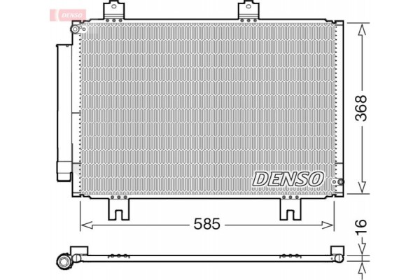 Denso Συμπυκνωτής, σύστ. Κλιματισμού - DCN40020
