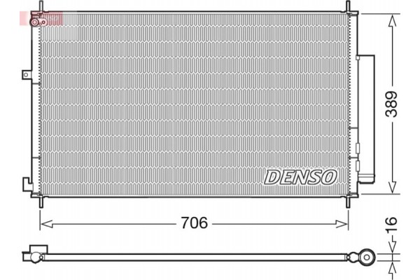 Denso Συμπυκνωτής, σύστ. Κλιματισμού - DCN40024