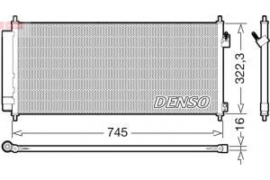 Denso Συμπυκνωτής, σύστ. Κλιματισμού - DCN40026
