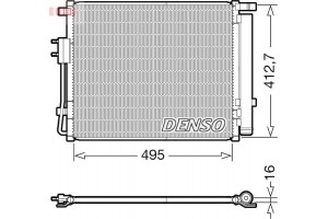 Denso Συμπυκνωτής, σύστ. Κλιματισμού - DCN41012