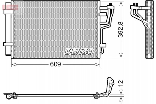 Denso Συμπυκνωτής, σύστ. Κλιματισμού - DCN41013